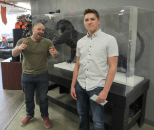 Joseph, winner of the a scholarship at Nothing But Tires