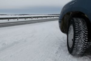 Driving in winter using winter tires